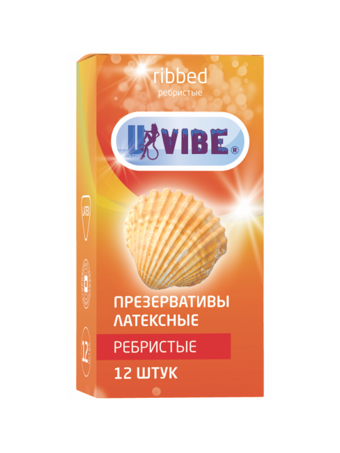 Презервативы ребристые UVIBE 12 шт