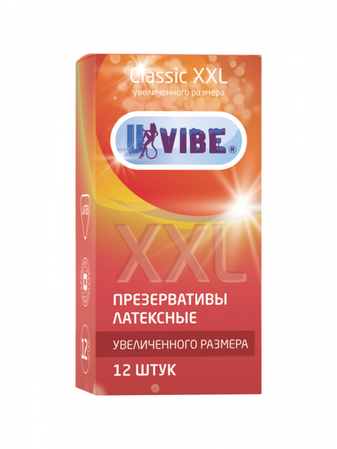 Презервативы Классик XXL  UVIBE 12шт