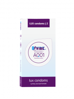 Презервативы LUX Супер Ультратонкие UVIBE 2шт